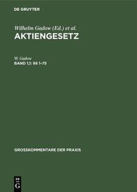 Aktiengesetz / §§ 1–75