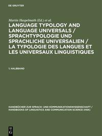 Language Typology and Language Universals / Sprachtypologie und sprachliche... / Language Typology and Language Universals / Sprachtypologie und sprachliche.... 1. Halbband