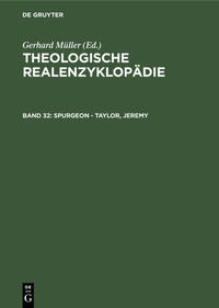 Theologische Realenzyklopädie / Spurgeon - Taylor, Jeremy