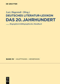 Deutsches Literatur-Lexikon. Das 20. Jahrhundert