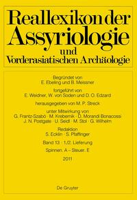 Reallexikon der Assyriologie und Vorderasiatischen Archäologie / Spinnen. A - Steuer. E
