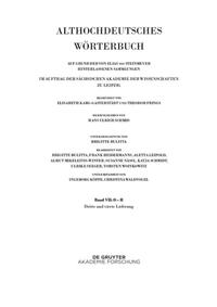 Althochdeutsches Wörterbuch / Band VII: O – R. 3. und 4. Lieferung (ouga bis platamuos)