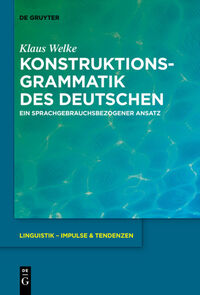 Konstruktionsgrammatik des Deutschen