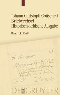 Johann Christoph Gottsched: Briefwechsel