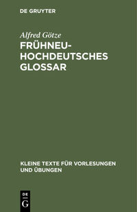 Frühneuhochdeutsches Glossar