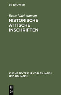 Historische attische Inschriften