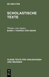 Scholastische Texte / Thomas von Aquin