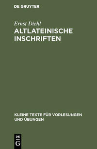 Altlateinische Inschriften