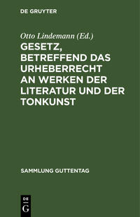 Gesetz, betreffend das Urheberrecht an Werken der Literatur und der Tonkunst