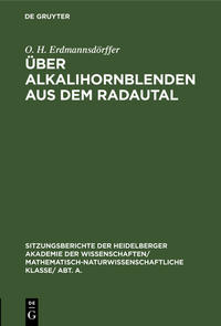 Über Alkalihornblenden aus dem Radautal