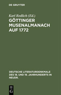 Göttinger Musenalmanach auf 1772