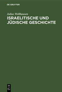 Israelitische und jüdische Geschichte