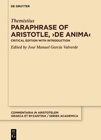 Paraphrase of Aristotle, ›De anima‹