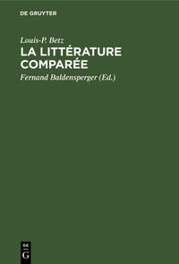 La Littérature Comparée