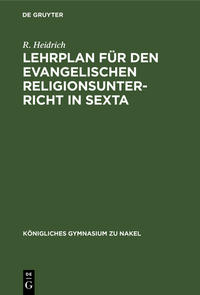 Lehrplan für den evangelischen Religionsunterricht in Sexta