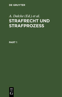 Strafrecht und Strafprozeß