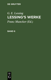 G. E. Lessing: Lessing's Werke