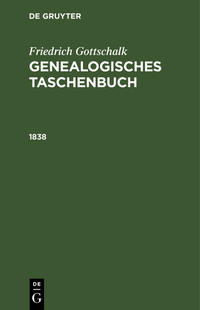 Genealogisches Taschenbuch für das Jahr 1838