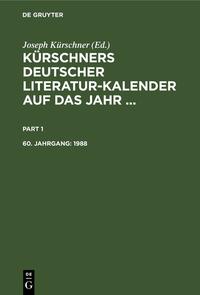 Kürschners Deutscher Literatur-Kalender