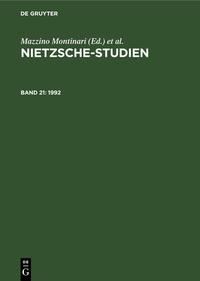 Nietzsche-Studien / 1992