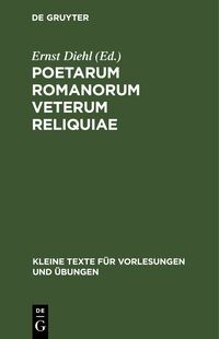 Poetarum Romanorum veterum reliquiae