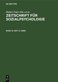 Zeitschrift für Sozialpsychologie / 1988