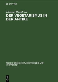 Der Vegetarismus in der Antike