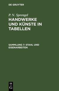 P. N. Sprengel: Handwerke und Künste in Tabellen / Stahl und Eisenarbeiten