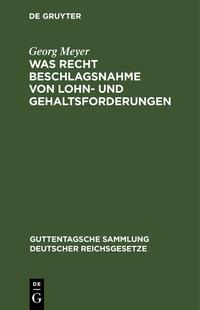 Was Recht Beschlagsnahme von Lohn- und Gehaltsforderungen