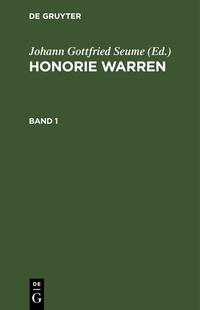 Honorie Warren / Honorie Warren. Band 1