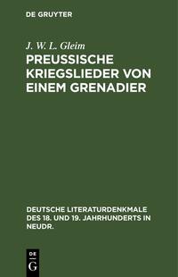 Preussische Kriegslieder von einem Grenadier