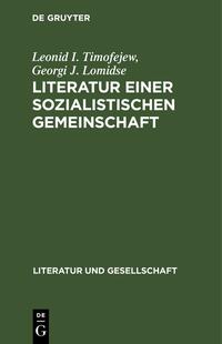 Literatur einer sozialistischen Gemeinschaft