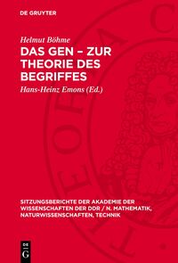 Das Gen – Zur Theorie des Begriffes