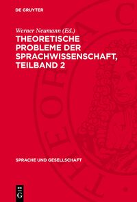 Theoretische Probleme der Sprachwissenschaft
