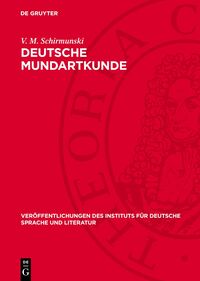 Deutsche Mundartkunde