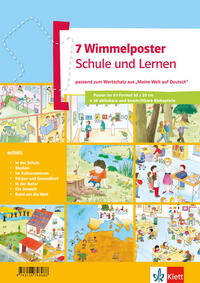 Wimmelposter Schule und Lernen