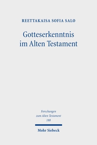 Cover-Abbildung für Gotteserkenntnis im Alten Testament (Hardcover) (99999---978-3-16-163195-5)