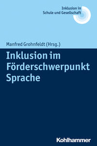 Cover-Abbildung für Inklusion im Förderschwerpunkt Sprache (Softcover/Paperback) (99999---978-3-17-026884-5)