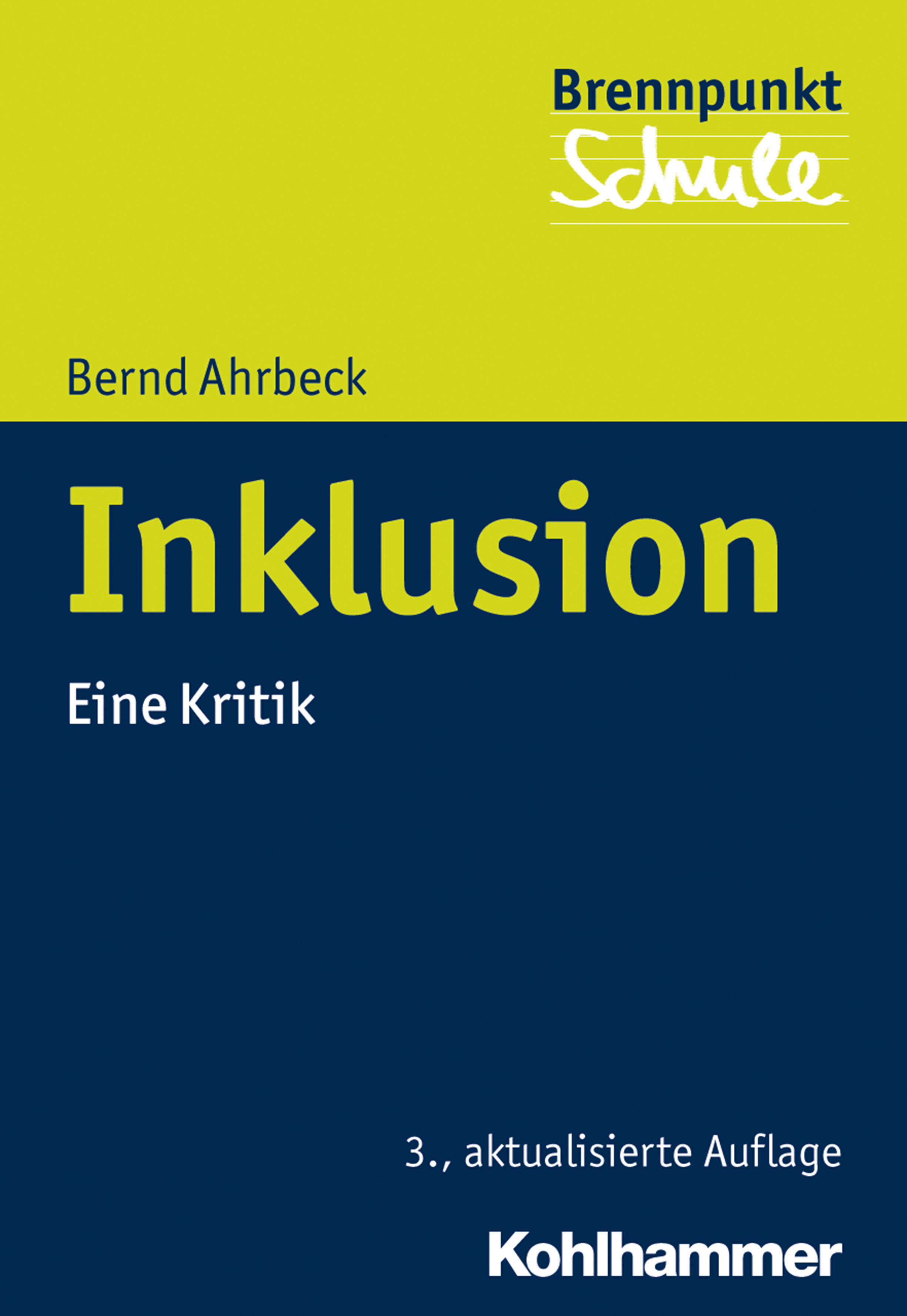 Cover-Abbildung für Inklusion (Softcover/Paperback) (99999---978-3-17-031598-3)