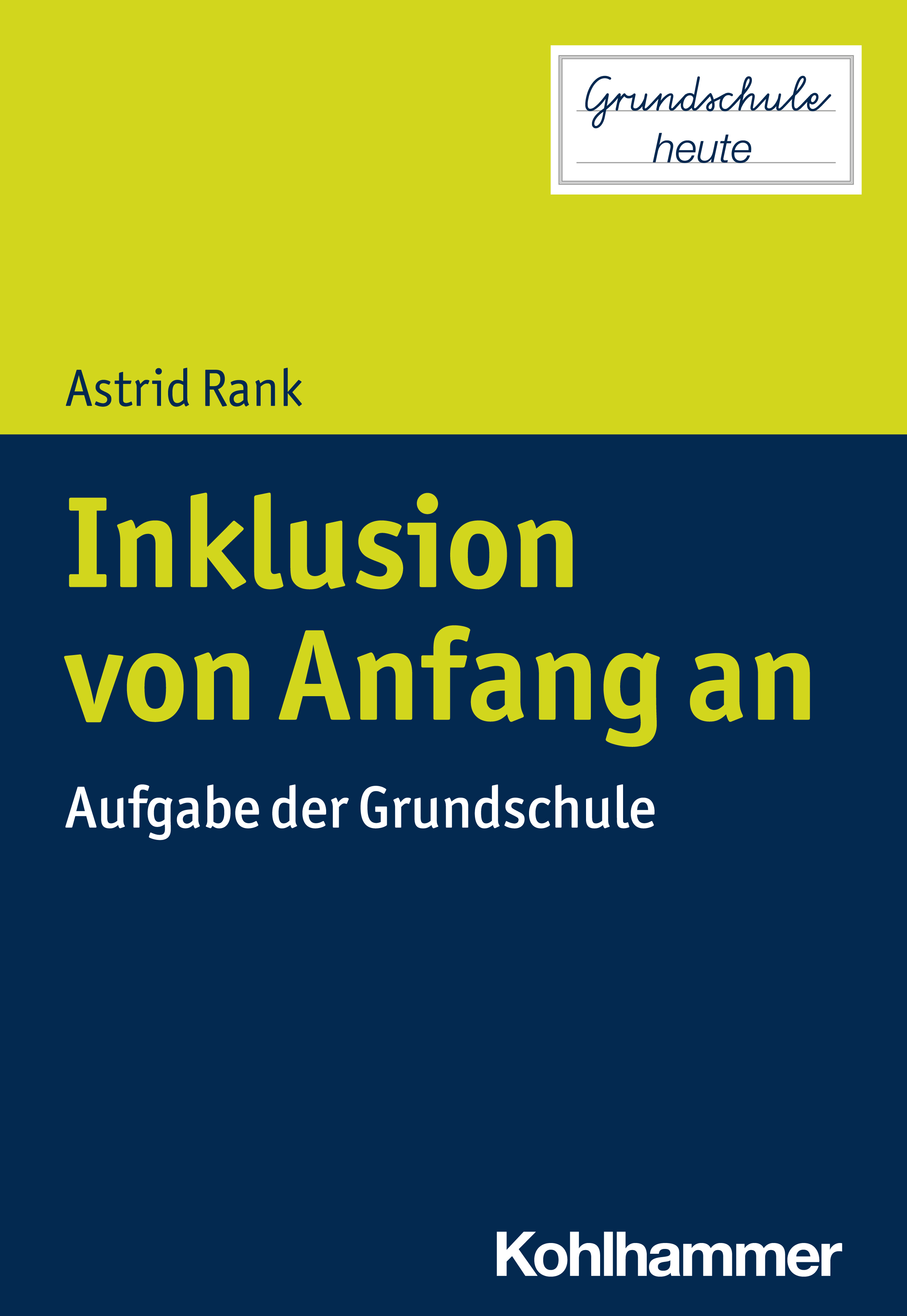 Cover-Abbildung für Inklusion von Anfang an (Softcover/Paperback) (99999---978-3-17-041889-9)