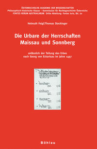 Die Urbare der Herrschaften Maissau und Sonnberg