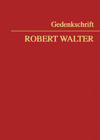 Gedenkschrift Robert Walter