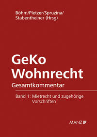 GeKo Wohnrecht Gesamtkommentar Band 1