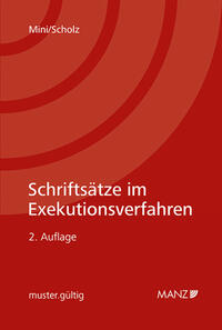 Schriftsätze im Exekutionsverfahren