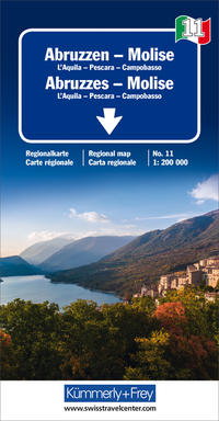Abruzzen-Molise Regionalkarte Italien Nr. 11. 1:200000