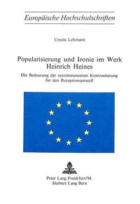 Popularisierung und Ironie im Werk Heinrich Heines