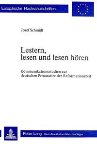 Lestern, lesen und lesen hören