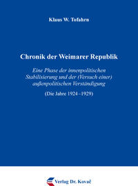 Chronik der Weimarer Republik