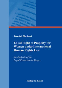 Equal Right to Property for Women under International Human Rights Law