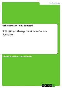 Solid Waste Management in an Indian Scenario - Cover
